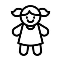 Doll Icon Design vector