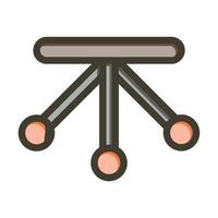 Pendulum Vector Thick Line Filled Colors Icon Design