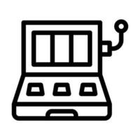 Slot Machine Icon Design vector