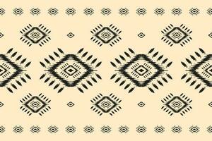 arte de patrón tribal étnico de alfombras. patrón étnico ikat sin fisuras. estilo americano, mexicano. vector