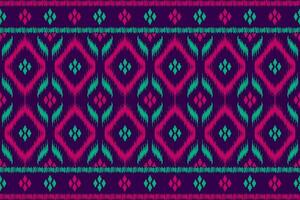 arte de patrón tribal étnico de alfombras. patrón étnico ikat sin fisuras. estilo americano, mexicano. vector