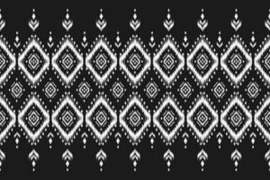 alfombra étnica patrón ikat art. patrón geométrico étnico ikat sin costuras en tribal. estilo mexicano vector