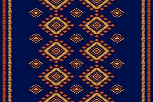 arte de patrón tribal étnico de alfombras. patrón étnico ikat sin fisuras. estilo americano, mexicano. vector