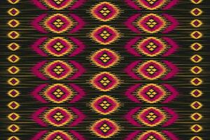 arte de patrón tribal étnico de alfombras. patrón étnico ikat sin fisuras. estilo americano, mexicano. vector