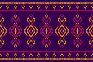 Carpet ethnic tribal pattern art. Ethnic ikat seamless pattern. American, Mexican style. vector