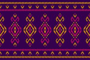 arte de patrón tribal étnico de alfombras. patrón étnico ikat sin fisuras. estilo americano, mexicano. vector