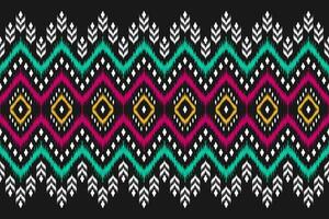 arte de patrón tribal étnico de alfombras. patrón étnico ikat sin fisuras. estilo americano, mexicano. vector