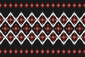 alfombra étnico tribal modelo Arte. étnico ikat sin costura modelo en tribal. americano, mexicano estilo. vector