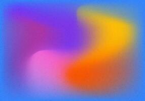 colourful retro grainy gradient background vector