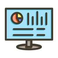 Repoting Vector Thick Line Filled Colors Icon Design