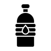 Water Flask Vector Glyph Icon Design
