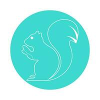 squirrel icon illustration vector