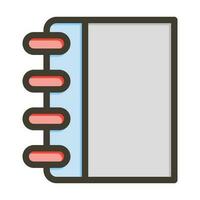 File Vector Thick Line Filled Colors Icon Design