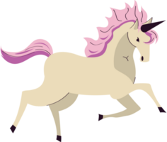 unicornio mágico animal corriendo png