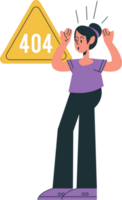 404-Fehler bei Frau png