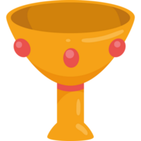 copa cáliz dorado png