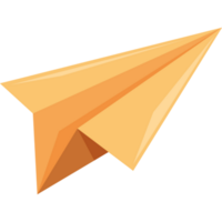 paper airplane flying png