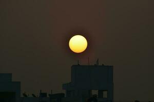 Beauty of rising sun photo