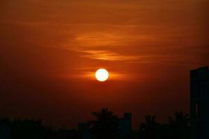 Beauty of rising sun photo