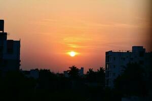 Beauty of rising sun photo