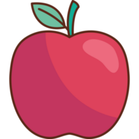 vers appel fruit rood png