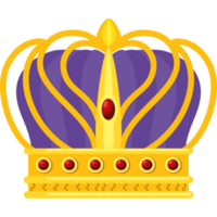 dorado y púrpura corona png