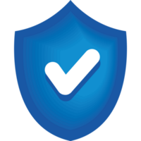 security shield with check symbol png