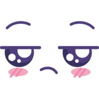 sad kawaii face png