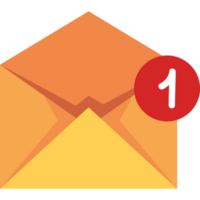 envelope mail with counter png