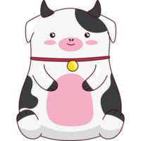 carino mucca kawaii animale png