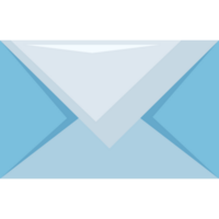 blå kuvert post png
