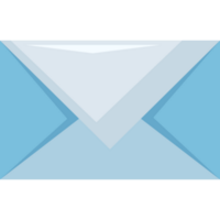 correo de sobre azul png