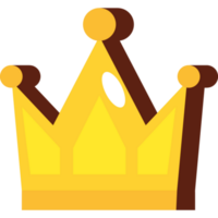 golden crown sticker retro style png