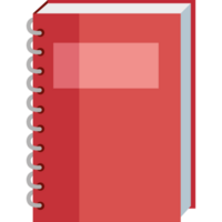 rood Notitie boek bibliotheek png