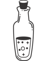 bottle with cork esoteric png