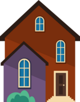 rood en Purper huis facade png