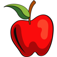 färsk äpple frukt röd png