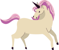 unicornio mágico animal posando png