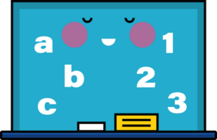 svarta tavlan skola tillförsel söt png