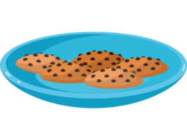 plato con galletas png