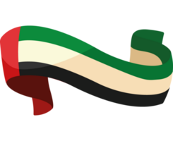 ondear la bandera de los emiratos árabes unidos png