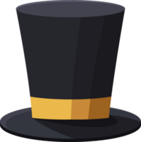 elegant tophat svart png