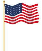 USA-Flagge im Pol png