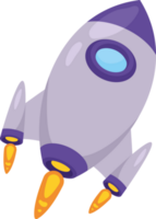 rocket flying space outer png