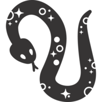 serpent noir ésotérique png