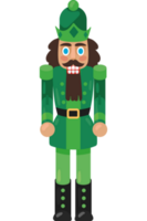 nutcracker soldier with green uniform png