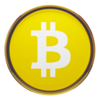 Bitcoin SV ,BSV Glass Crypto Coin 3D Illustration png