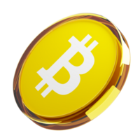 bitcoin sv ,bsv glas crypto mynt 3d illustration png