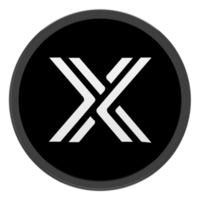 Immutable X ,IMX Glass Crypto Coin 3D Illustration png