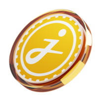 jasmycoin ,jasmy glas crypto mynt 3d illustration png